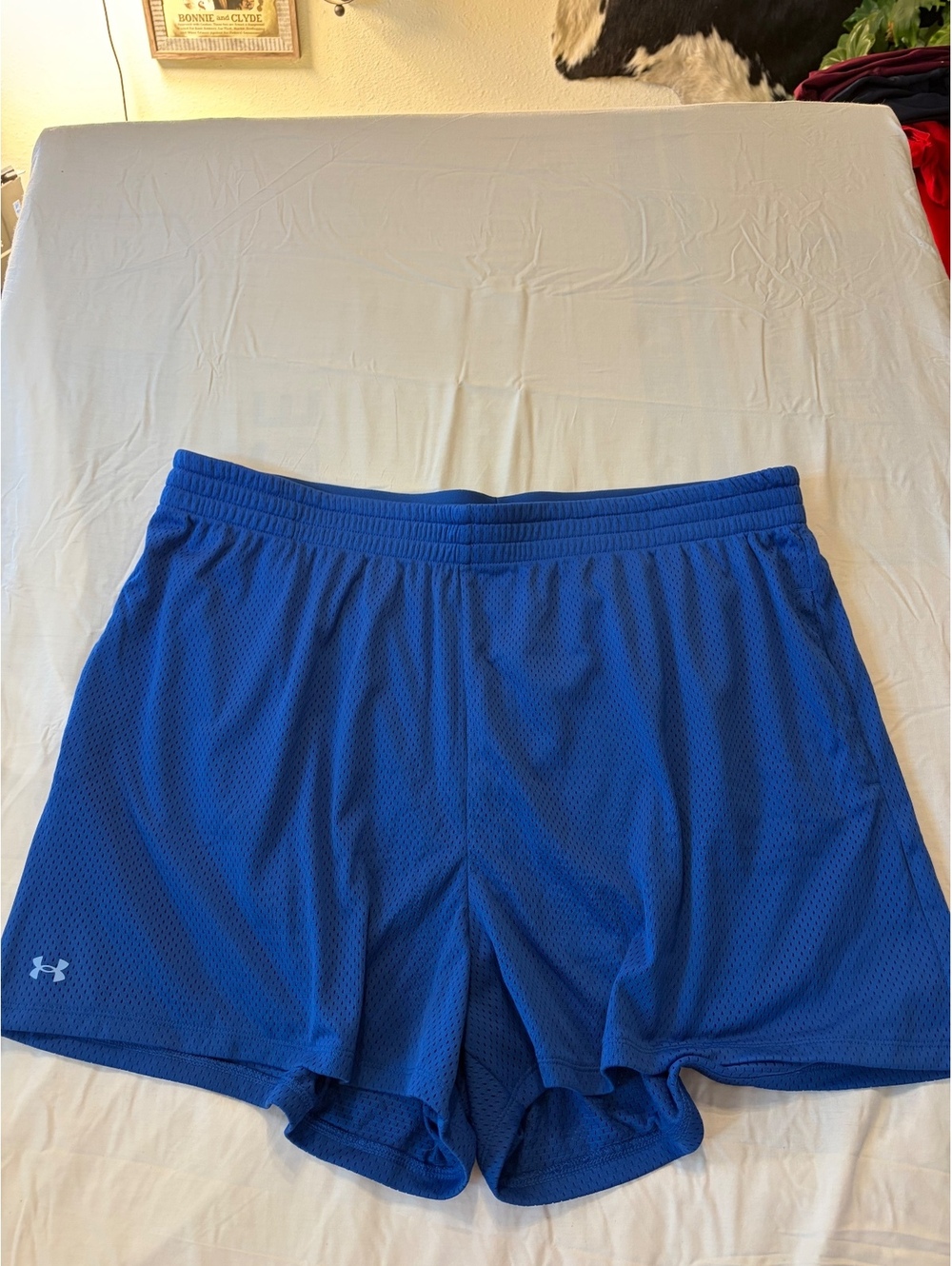 Under Armour Athletic Blue Mesh Shorts Size 2XL